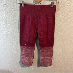 Lululemon Ebb to Street Crop Gradient Red